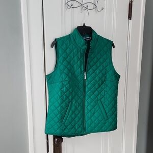 Karen Scott Sport Emerald Quilted Vest